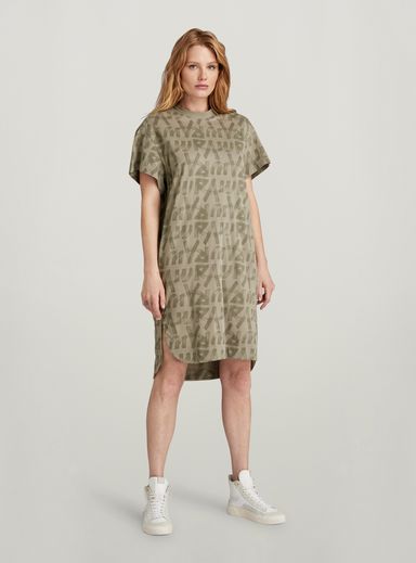 Printed Loose T-Shirt Dress